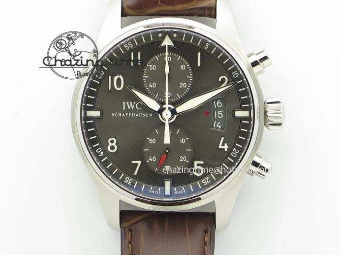 MIROTIME 0315 Pilot Chrono SS IW387809 ZF 1:1 Best Edition Silver Dial On SS Bracelet A Trendsetting 7327